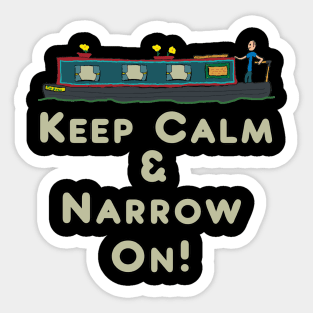 Keep Calm Narrowboat Sticker